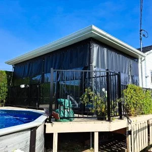 toile pour fermeture de terrasse
