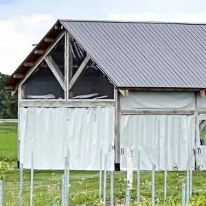 toile sur mesure pour fermeture d'un chapiteau