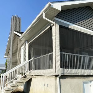 moustiquaire en PVC pour fermeture de galerie